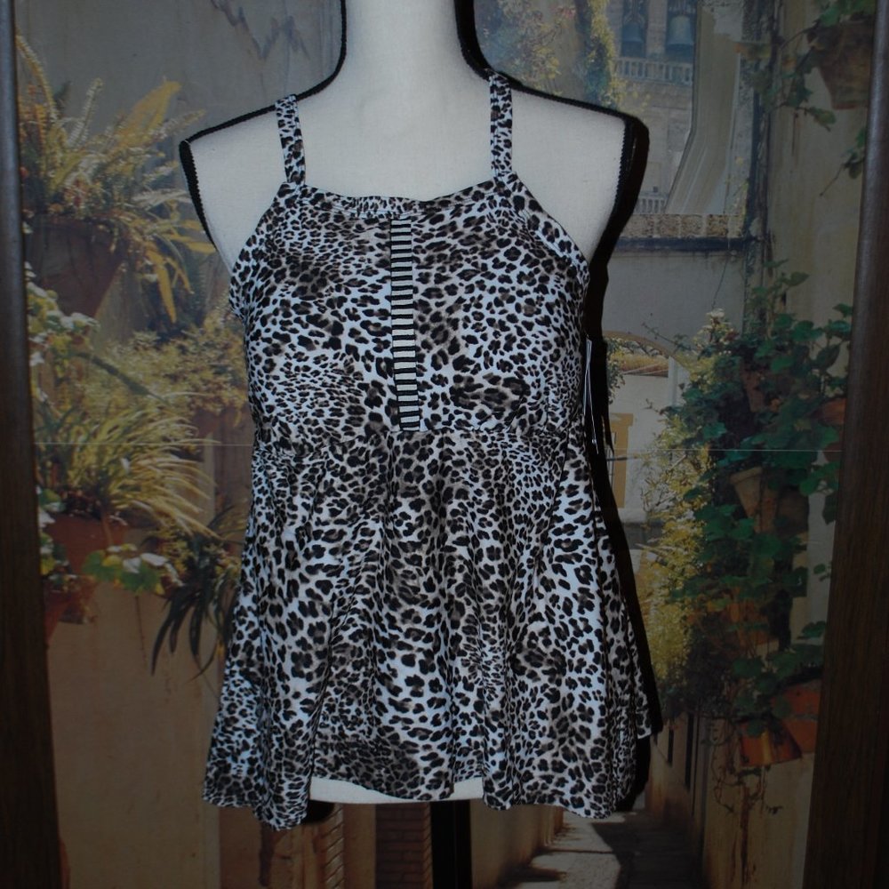 ***SALE*** - NWT Animal Print Swimsuit Top - Size 16